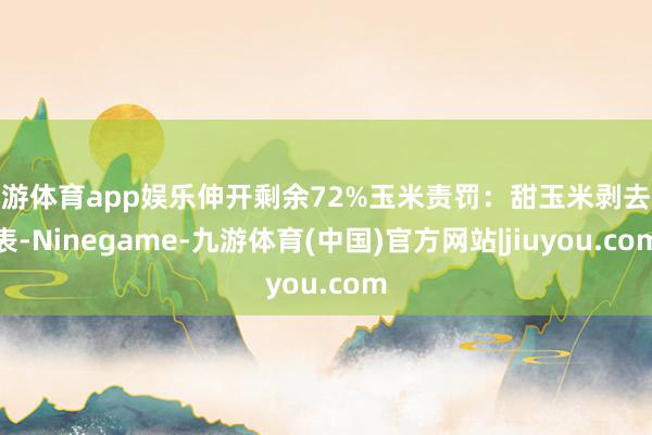 九游体育app娱乐伸开剩余72%玉米责罚：甜玉米剥去外表-Ninegame-九游体育(中国)官方网站|jiuyou.com