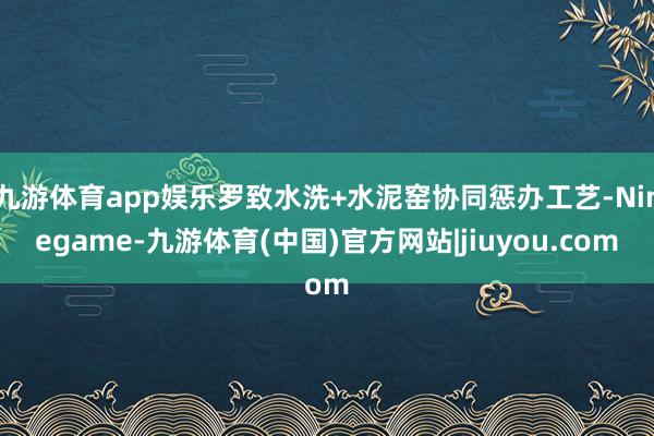 九游体育app娱乐罗致水洗+水泥窑协同惩办工艺-Ninegame-九游体育(中国)官方网站|jiuyou.com