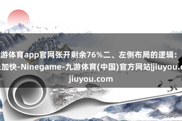 九游体育app官网张开剩余76%二、左侧布局的逻辑：权重未加快-Ninegame-九游体育(中国)官方网站|jiuyou.com